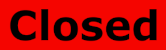 A red closed image depicting that the selected trail is closed