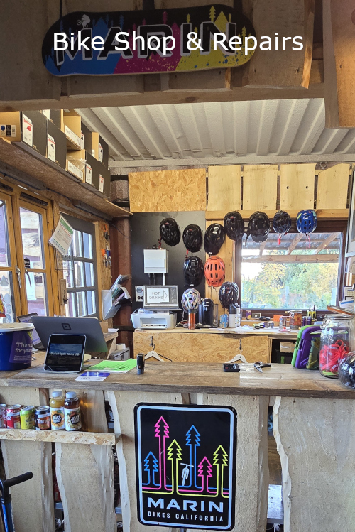 A link image to the bike shop sections showing the shop counter
